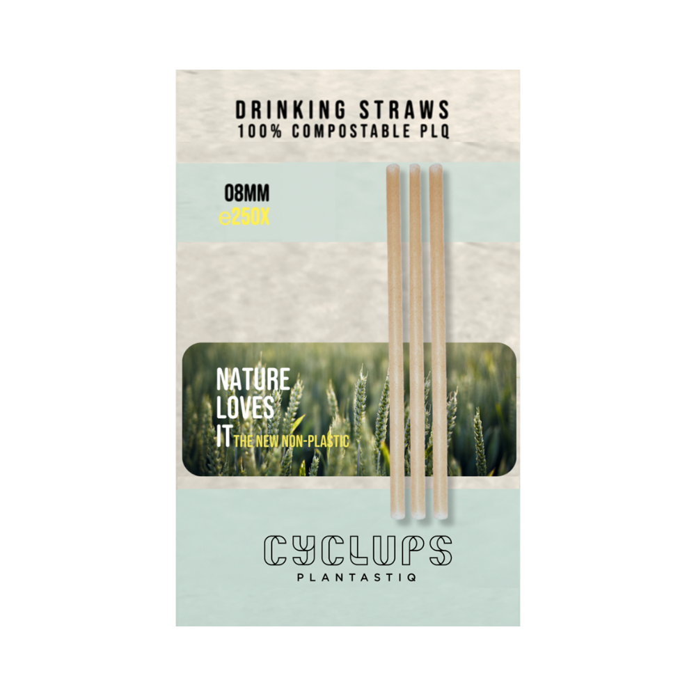 DRINKING STRAWS 08 MM 250PCS