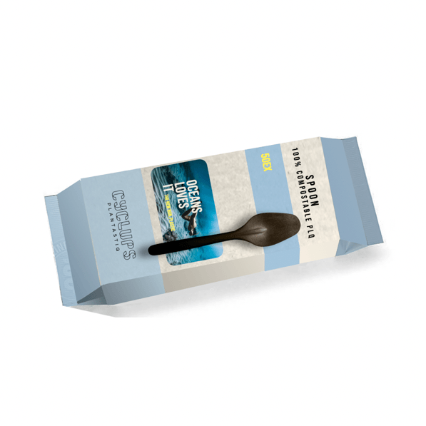 PREMIUM BLACK PLQ SPOONS 1000PCS