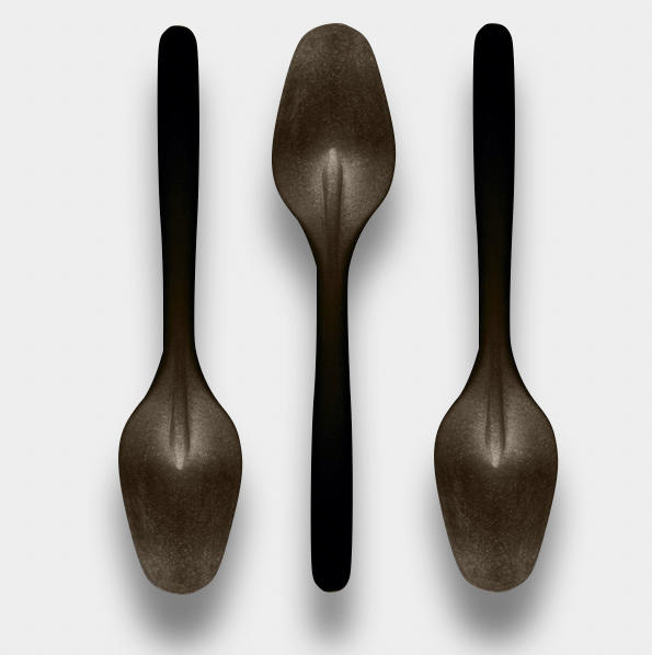 PREMIUM BLACK PLQ SPOONS 1000PCS