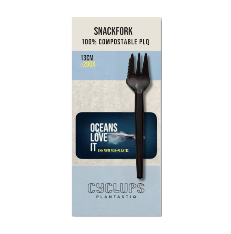 Premium Black Snack Fork 1000pcs (5x200pcs)